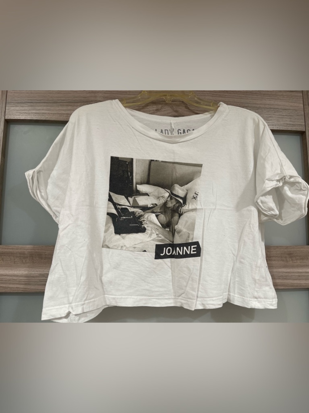 Joanne Graphic Crop Top - White